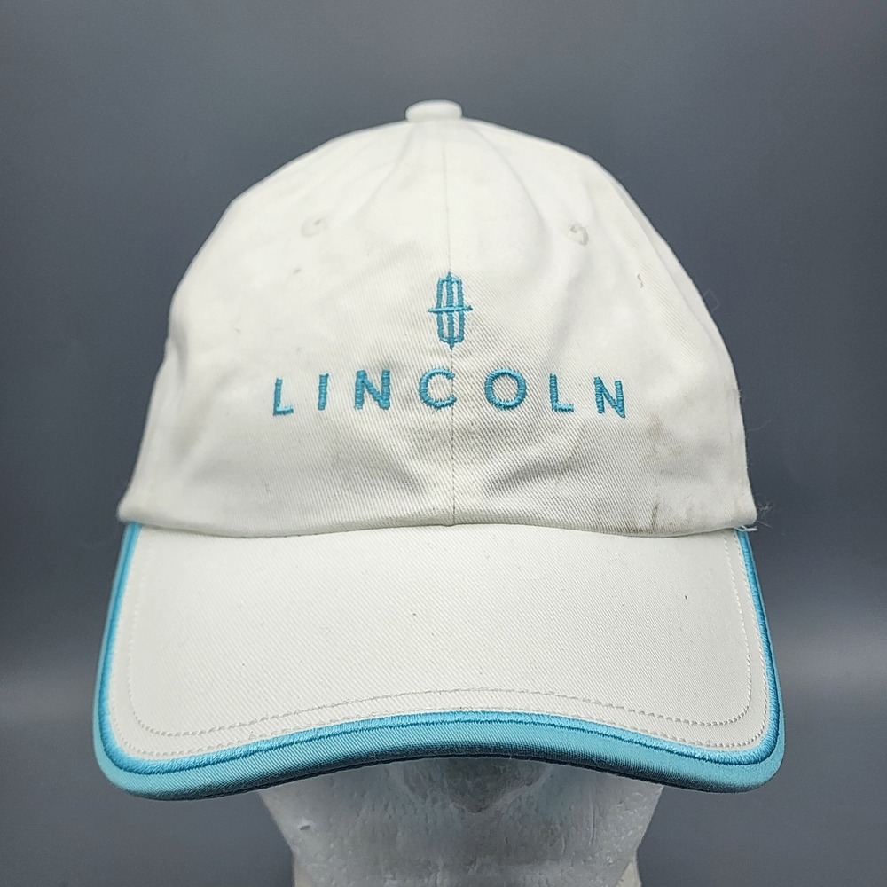 Special Ahead LINCOLN Golf Car Driving Cap Ladies Fit Headwear Blue White